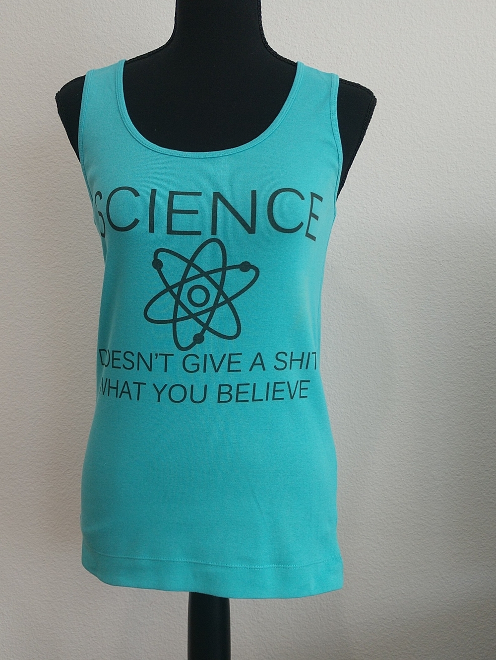 District Turquoise Science Graphic Tank